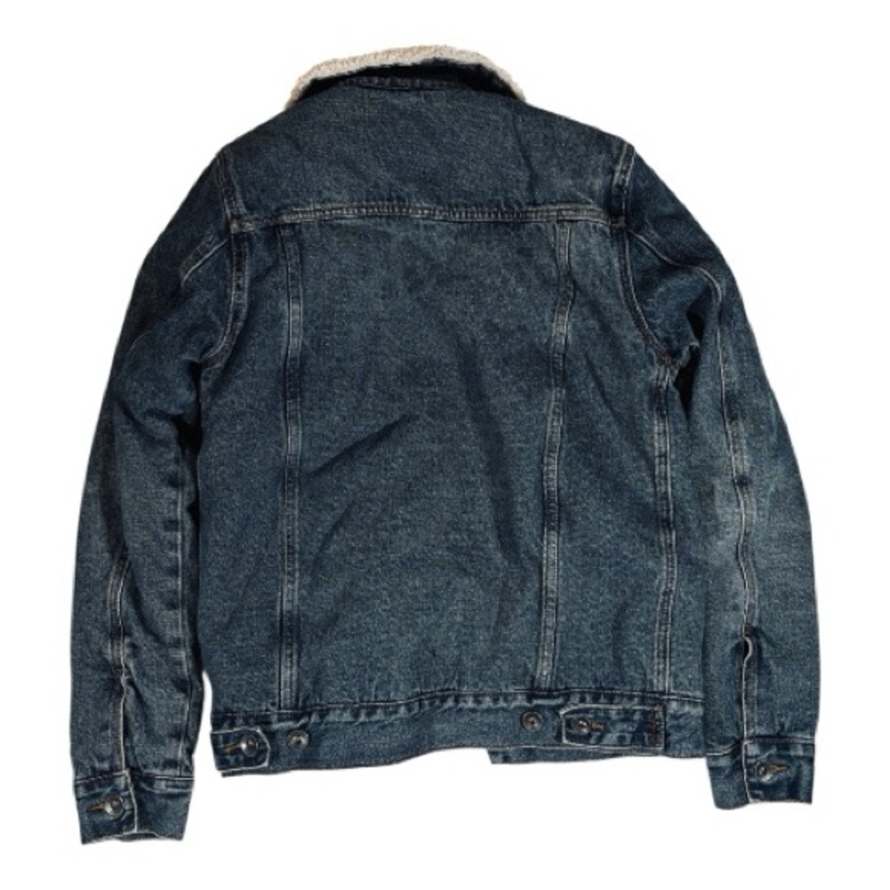 Hot Topic Sherpa Jean Jacket Size XS Gorpcore Casual blokecore retro boho - Picture 2 of 5